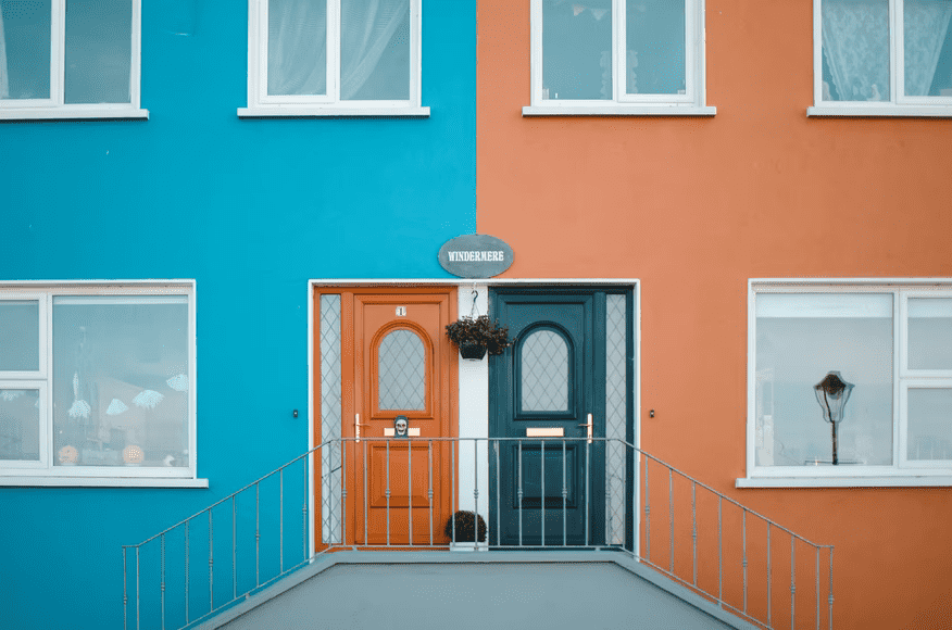 Contrasting Doors