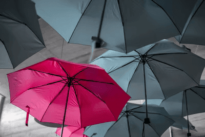 Assorted Umbrella with one unique