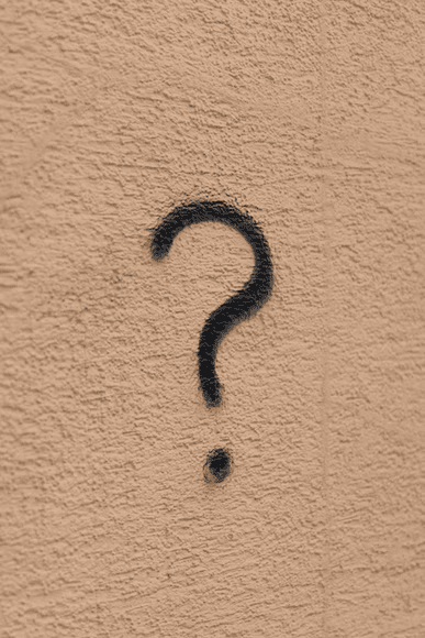 Question Mark on Wall