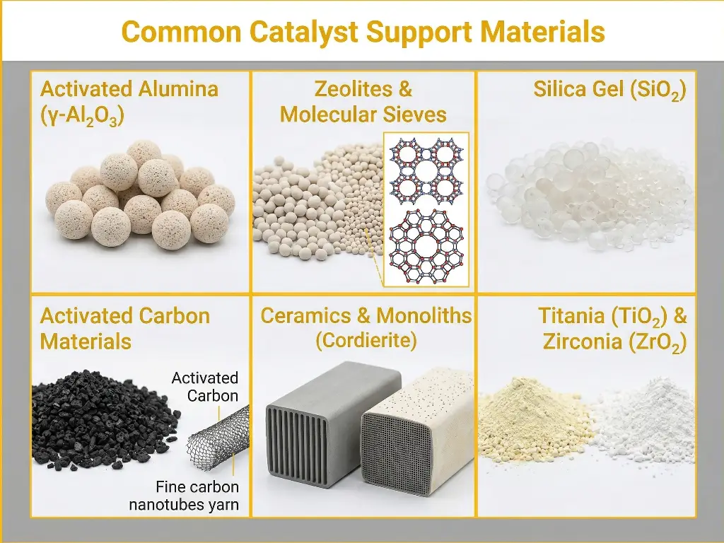 Common Catalyst Support Materials