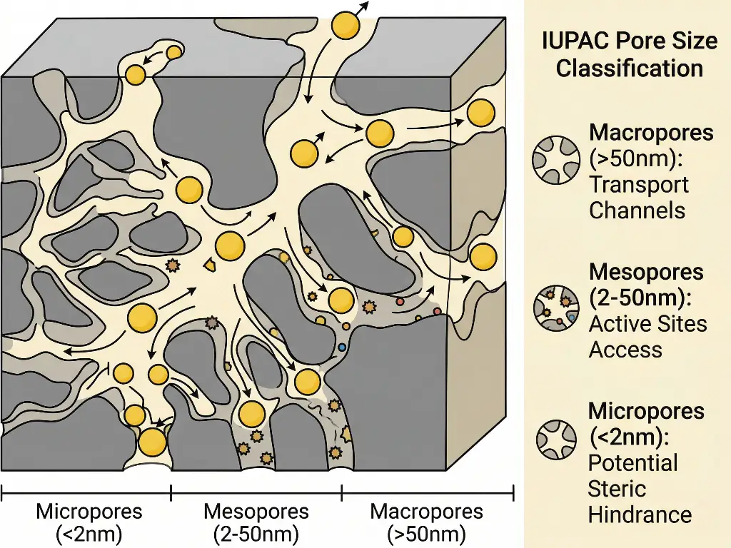 Catalyst Support Porosity and Pore Size Distribution