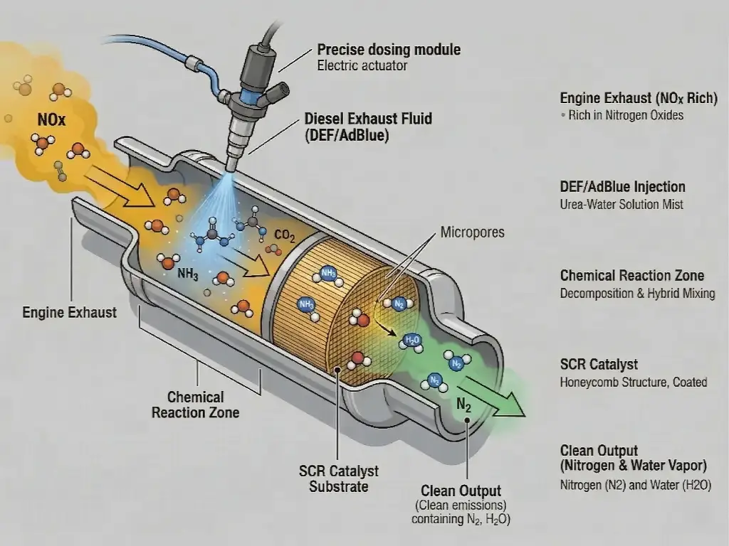 SCR macro working principle