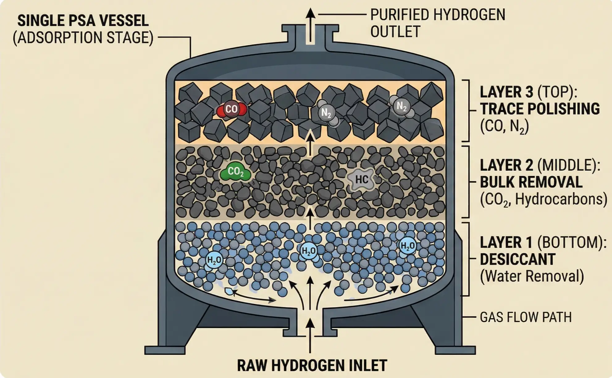 Druckwechseladsorption (PSA): Der industrielle Maßstab