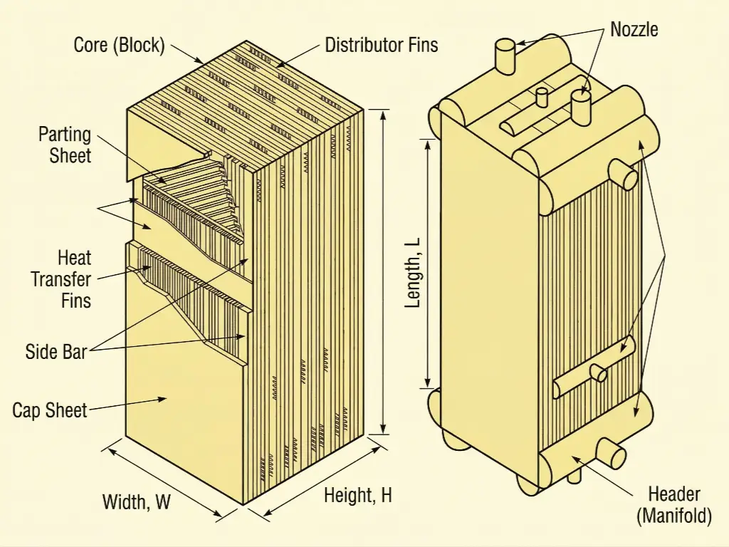 ろう付けアルミニウム熱交換器