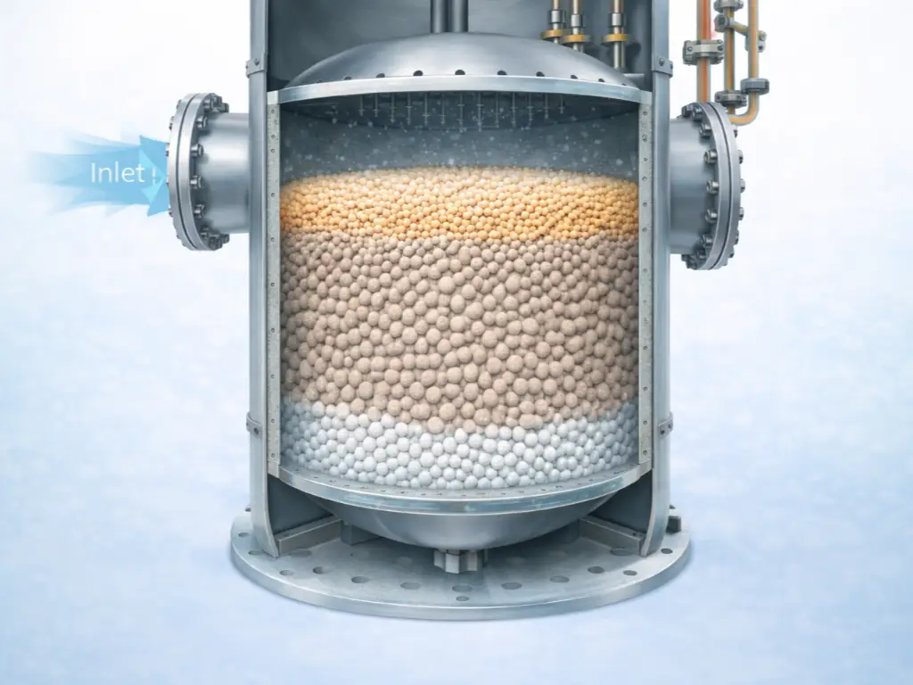 Multi-layer adsorbent bed configuration