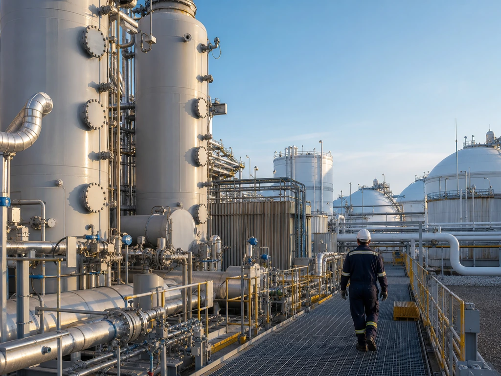 Molecular sieve dehydration system preparing natural gas for cryogenic LNG processing.