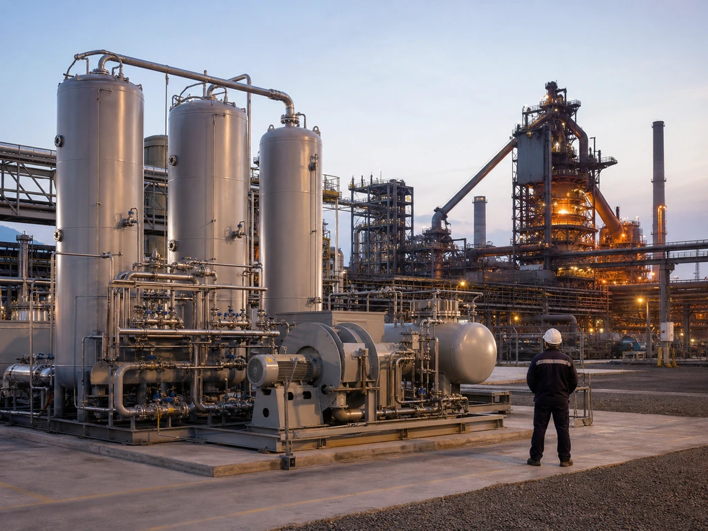 On-site PSA oxygen generation plant supporting oxygen-intensive steel production.