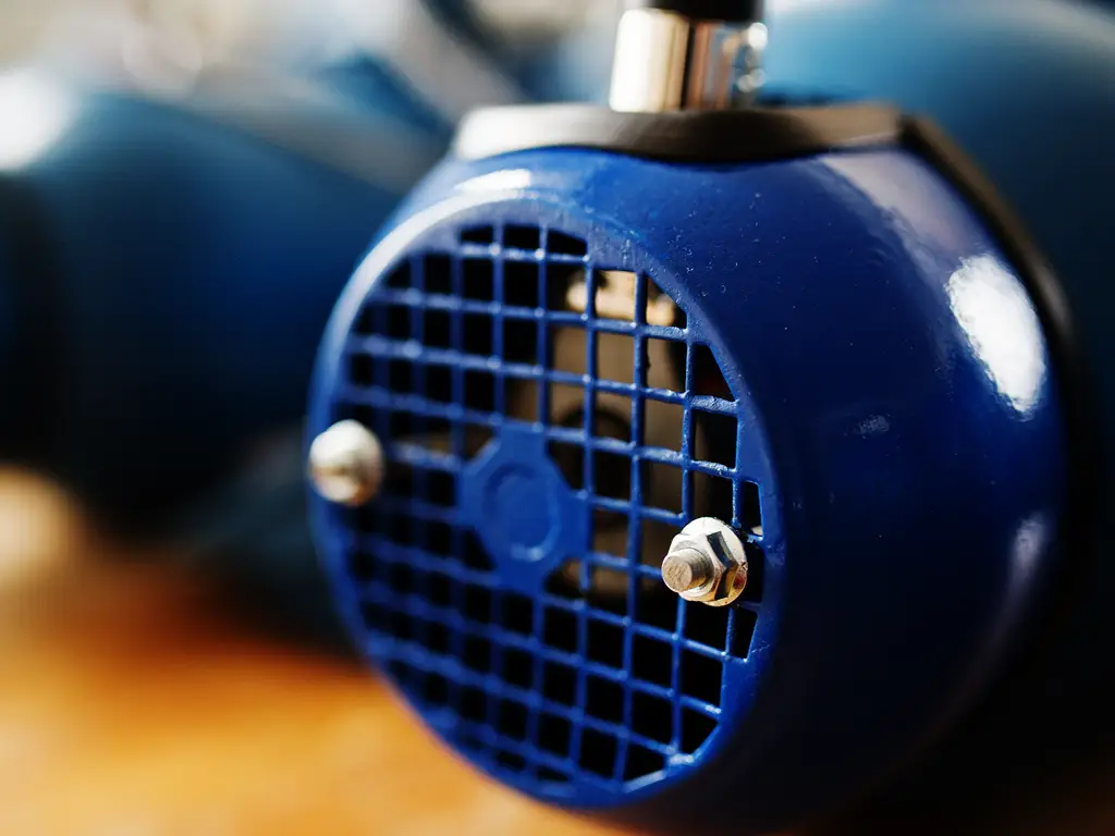Heavy-duty industrial electric motor in a plant environment.